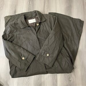Jones New York Dark Olive Trench Coat